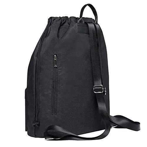 Only-bags.store Tasche Rucksack Hipster Kordelzug Turnbeutel Gymsack mit Innentasche Sporttasche