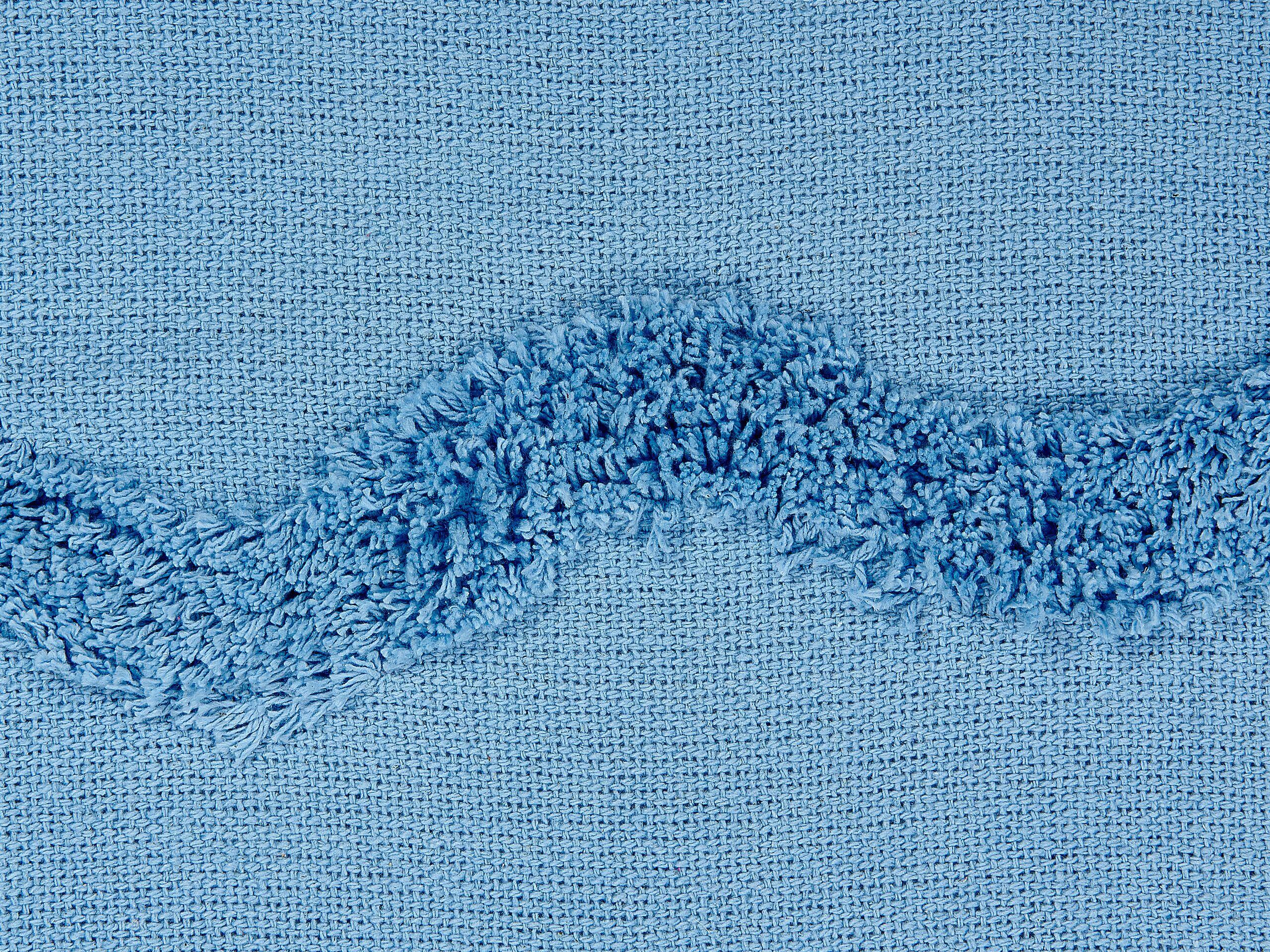 Beliani Kuscheldecke aus Baumwolle Boho KHARI