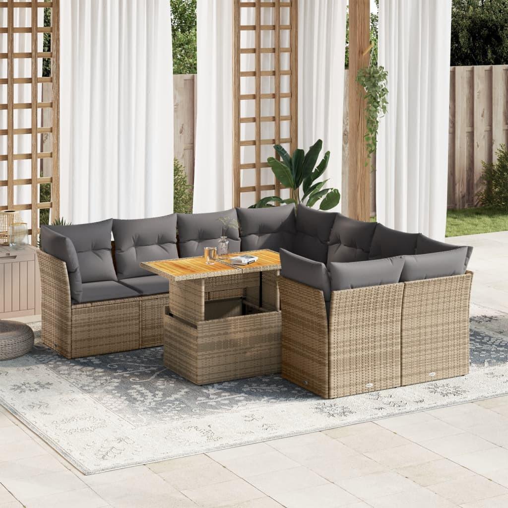 VidaXL Garten sofagarnitur poly-rattan