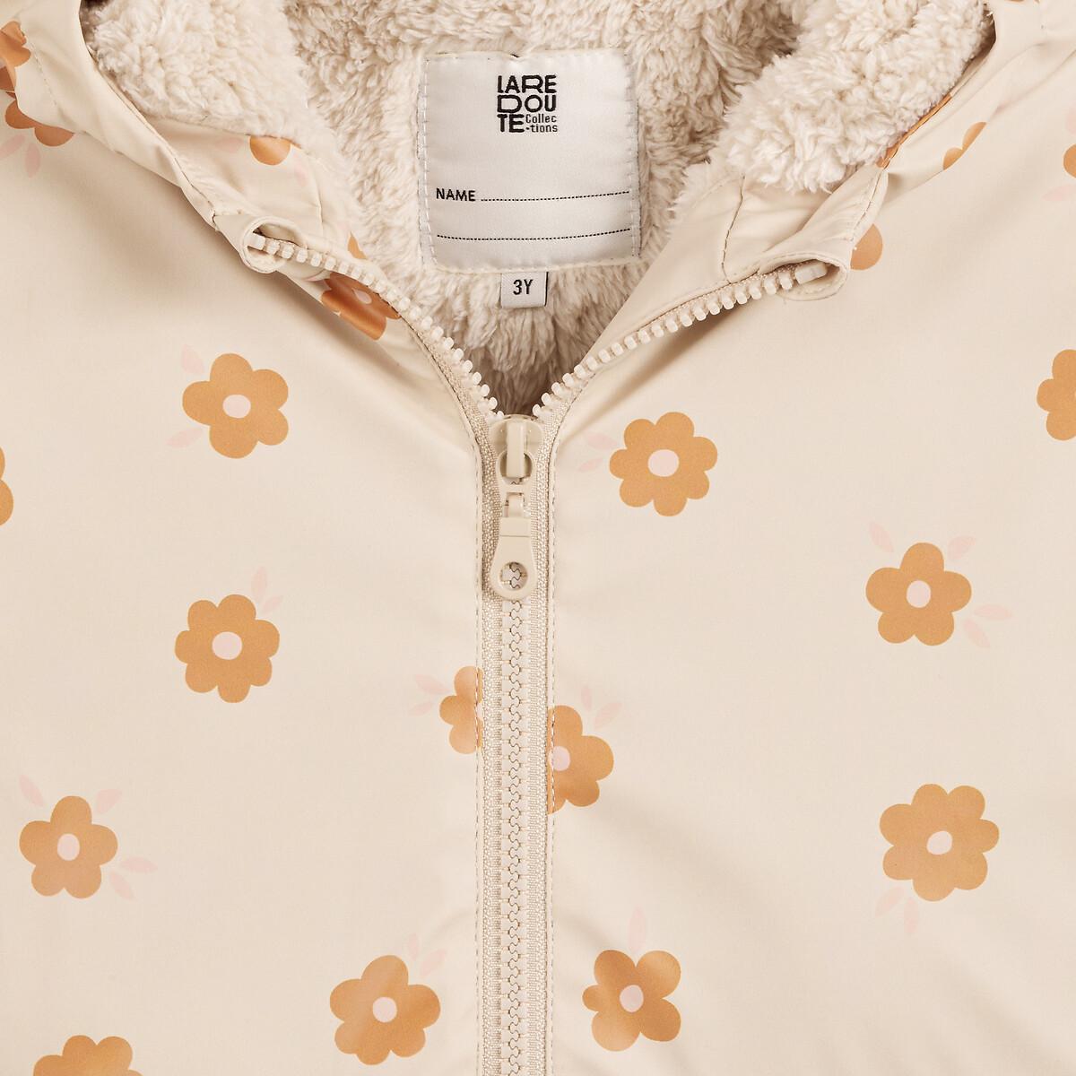 La Redoute Collections Regenjacke mit Kapuze und Teddyfleece-Futter