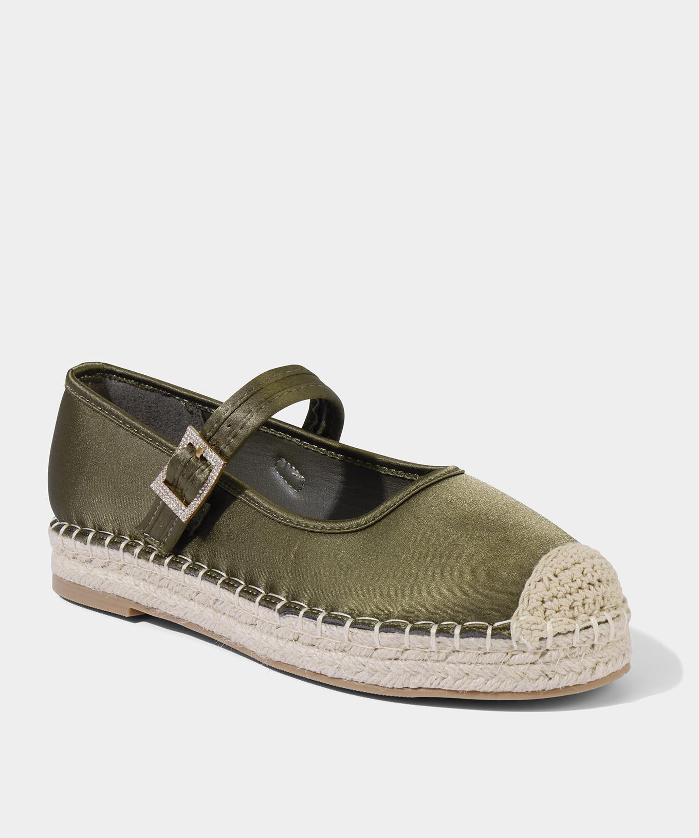 Joe Browns Satin Espadrille-Schuhe mit Schnalle