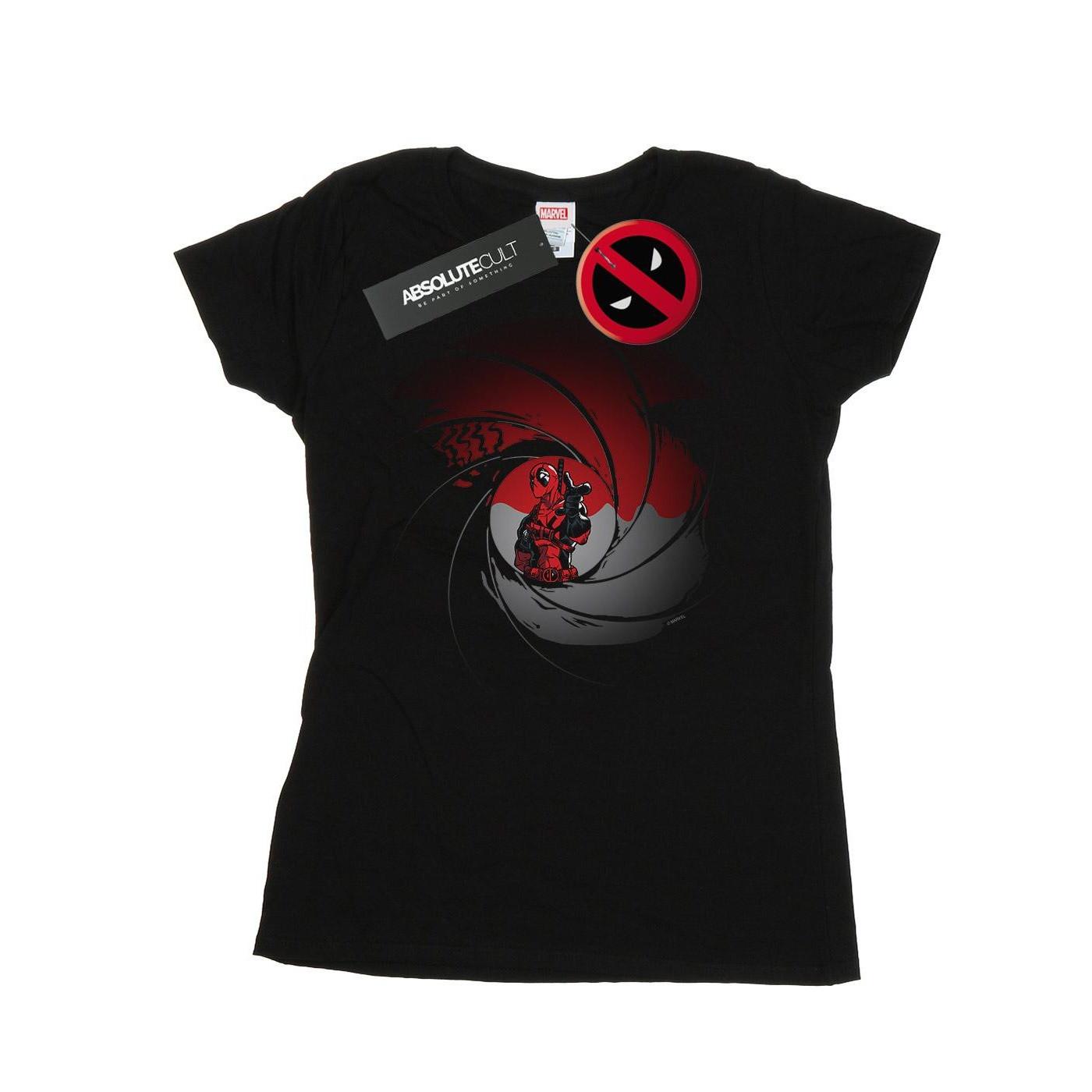 MARVEL Deadpool James Bond Style Grafikdruck T-Shirt