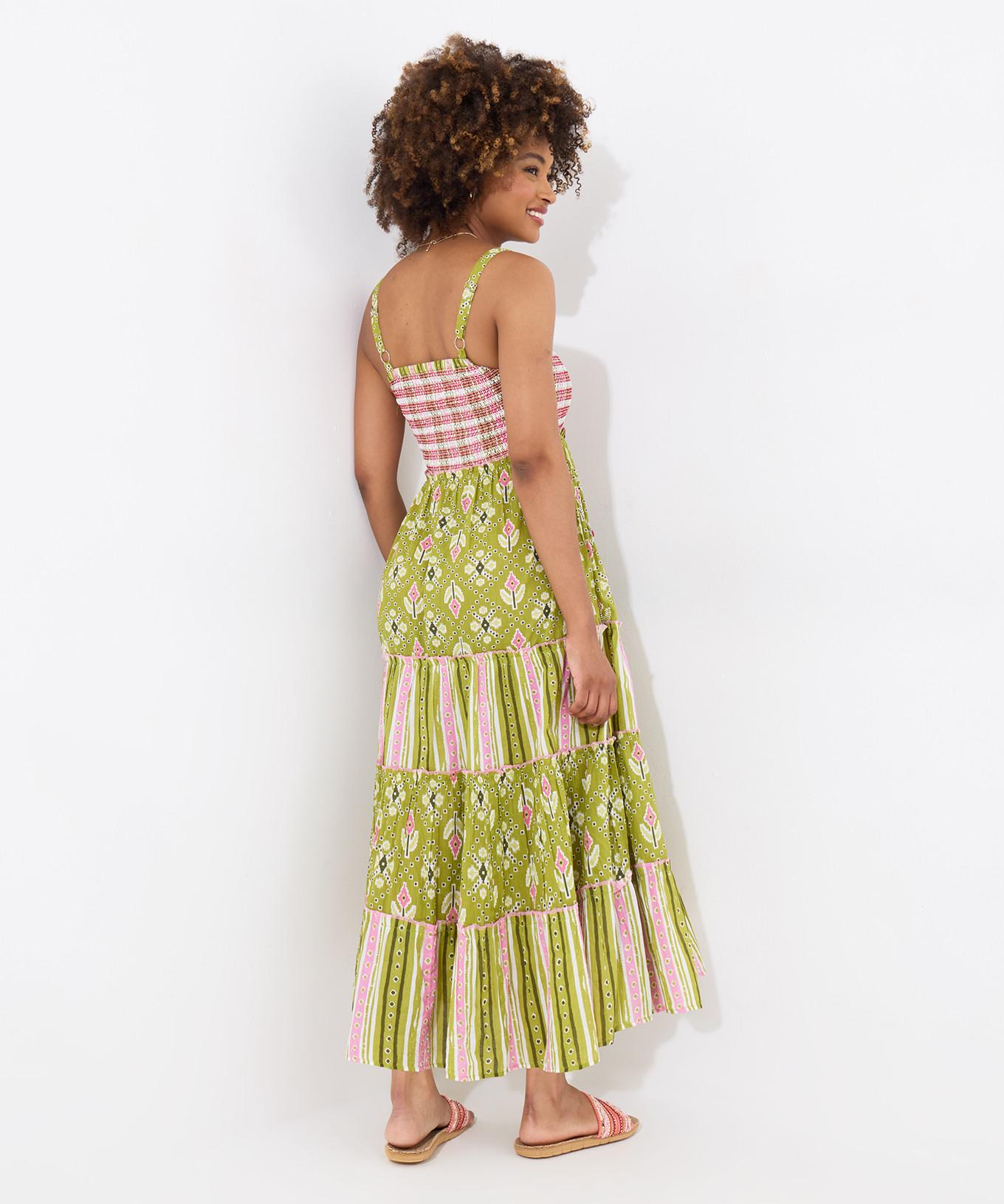 Joe Browns Kariertes Maxikleid mit Raffung