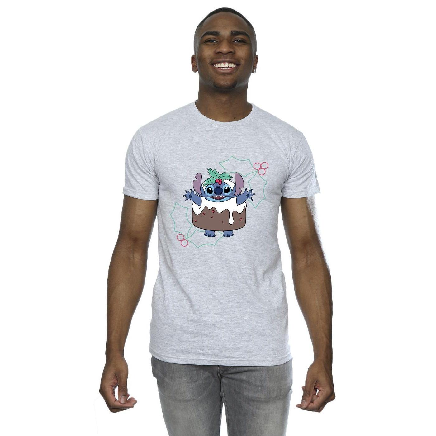 Disney Stitch Weihnachtspudding Print T-Shirt