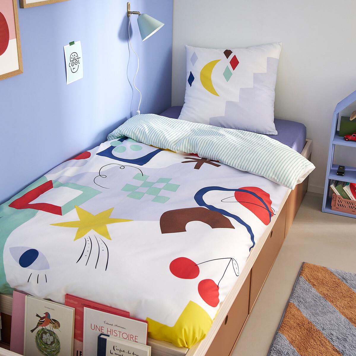 La Redoute Intérieurs Bettwäsche-Set Olias mit quadratischem Kissenbezug
