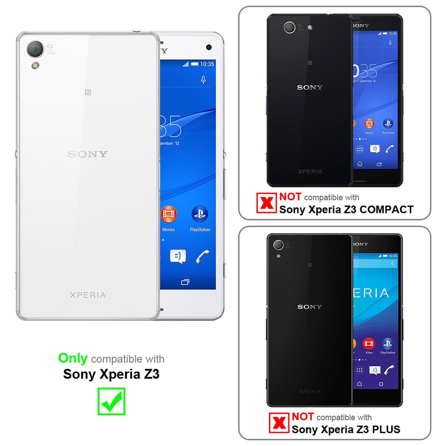 Cadorabo Hülle für Sony Xperia Z3 Magnetverschluss, Kartenfach