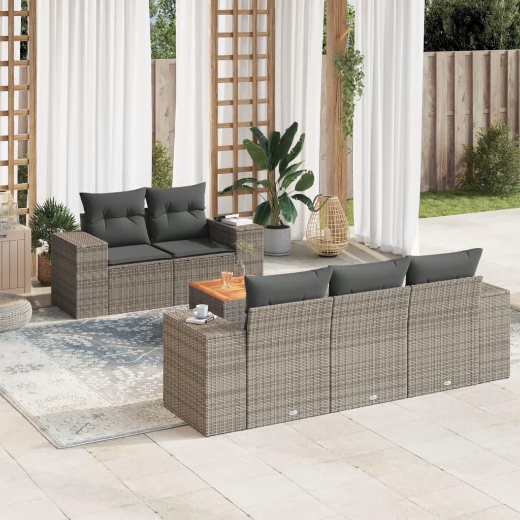 VidaXL Garten sofagarnitur poly-rattan