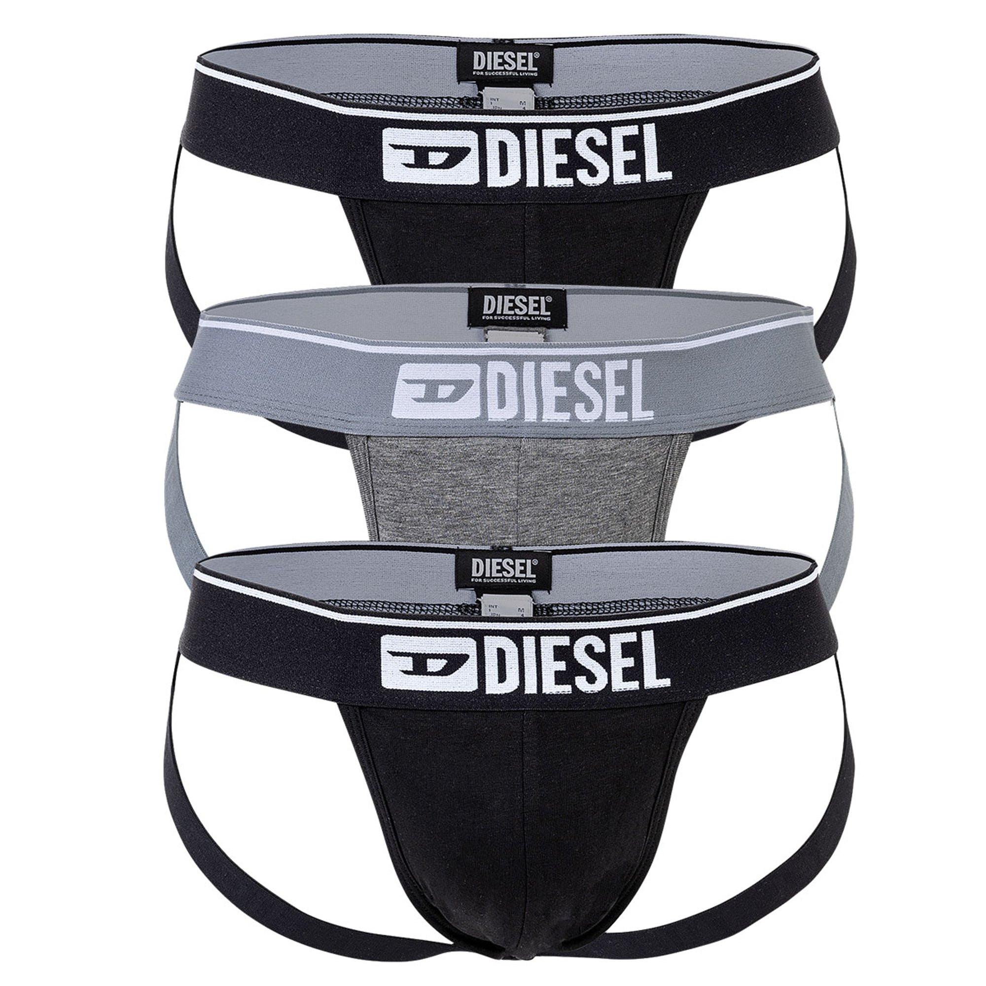 DIESEL Jockstrap 3er Pack Stretch-UMBR-JOCKYTHREEPACK