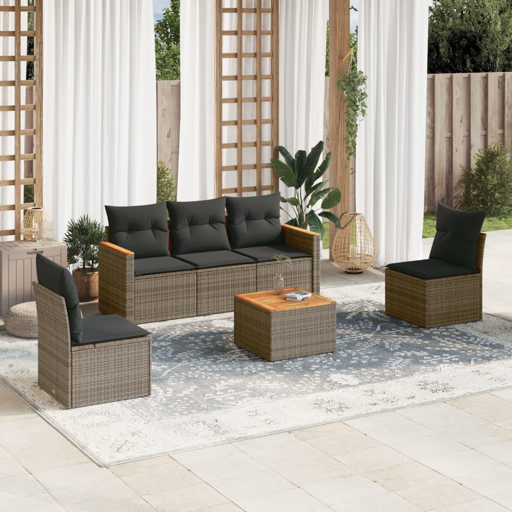 VidaXL Garten sofagarnitur poly-rattan