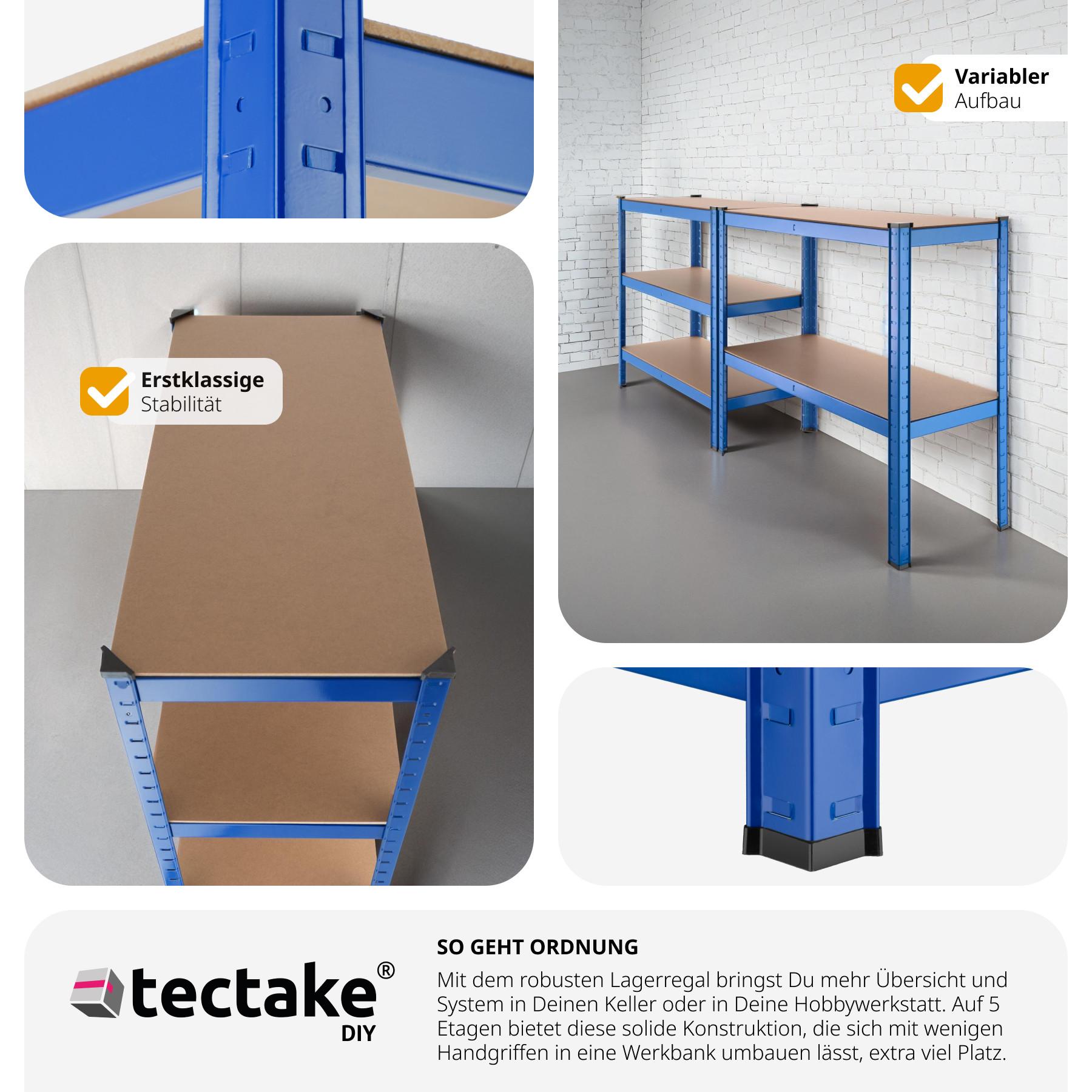 Tectake Lagerregal 5 Ebenen