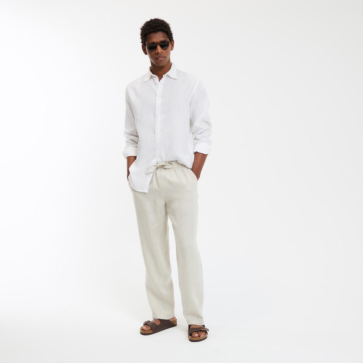 La Redoute Collections Signature Regular Fit Langarm Leinenhemd