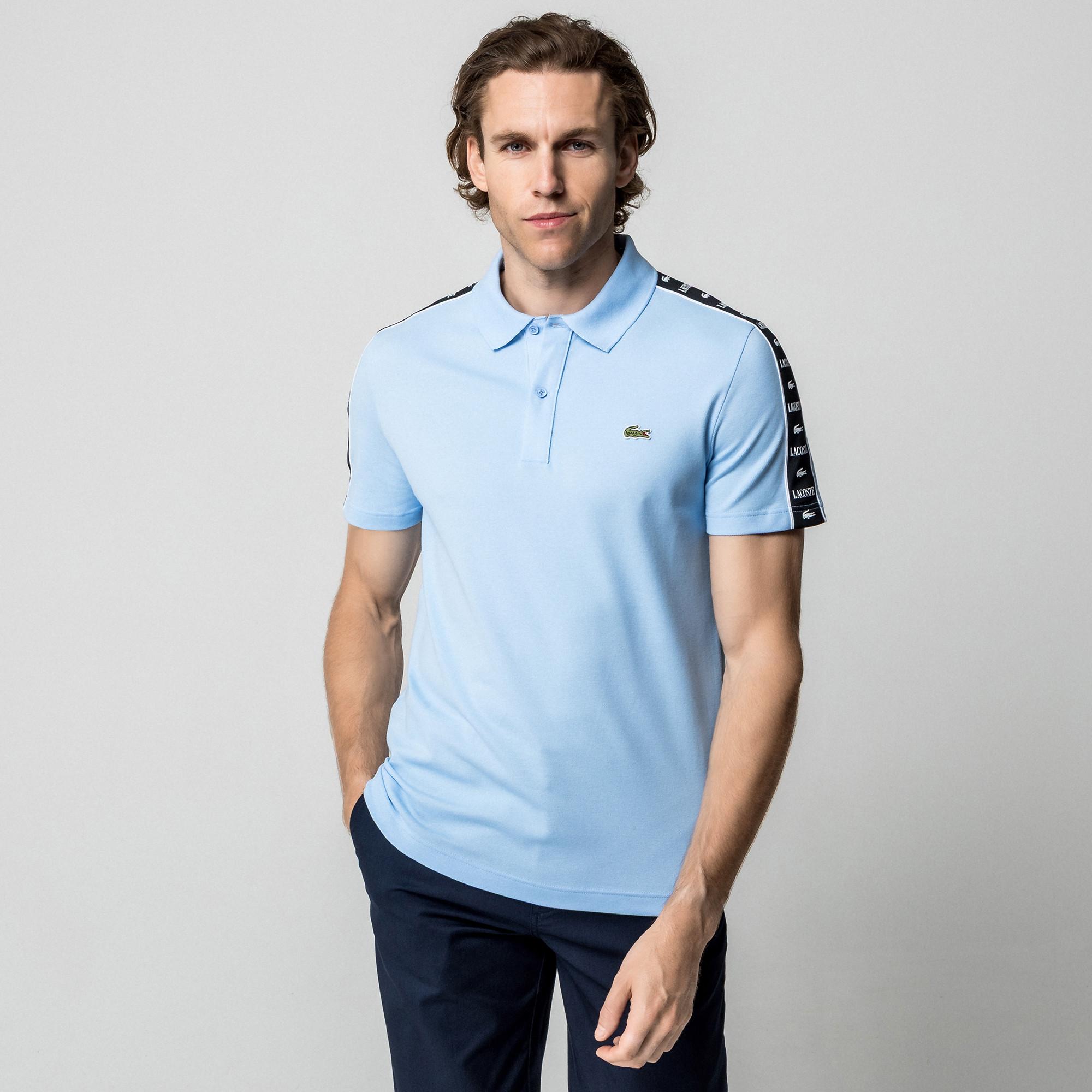LACOSTE Polo Shirt mit Logo Tape