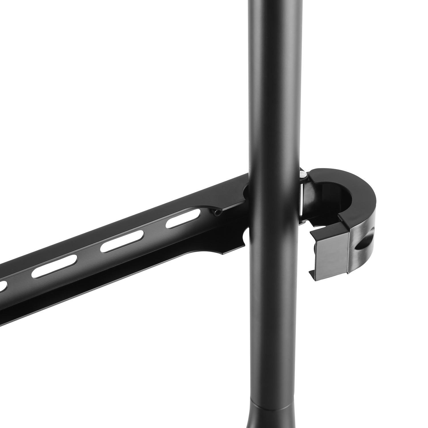 LogiLink Bodenständer für TV 49–70 Zoll Schwarz/Walnuss