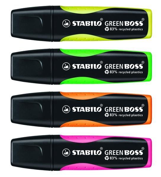 STABILO STABILO Textmarker GREEN BOSS 2-5mm 4-farbig ass.
