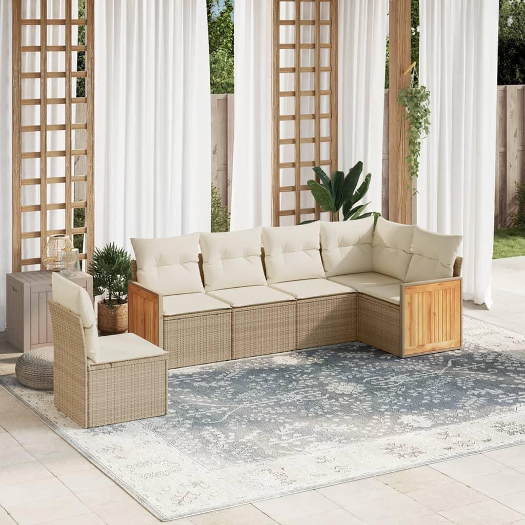 VidaXL Garten sofagarnitur poly-rattan