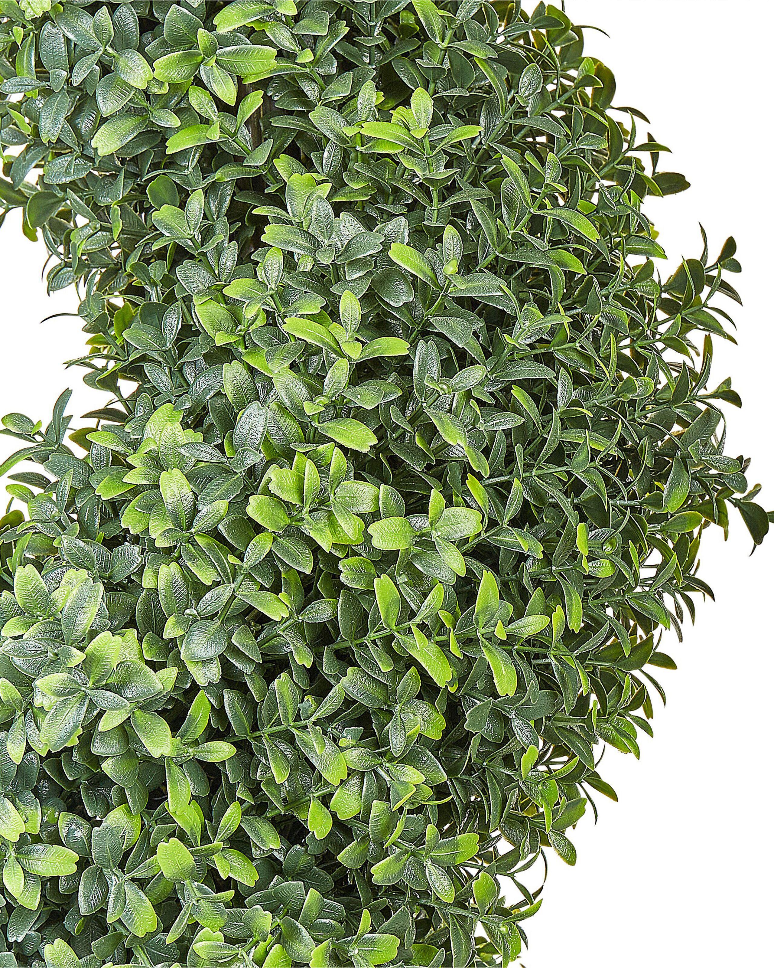 Beliani Kunstpflanze aus Kunststoff BUXUS SPIRAL TREE