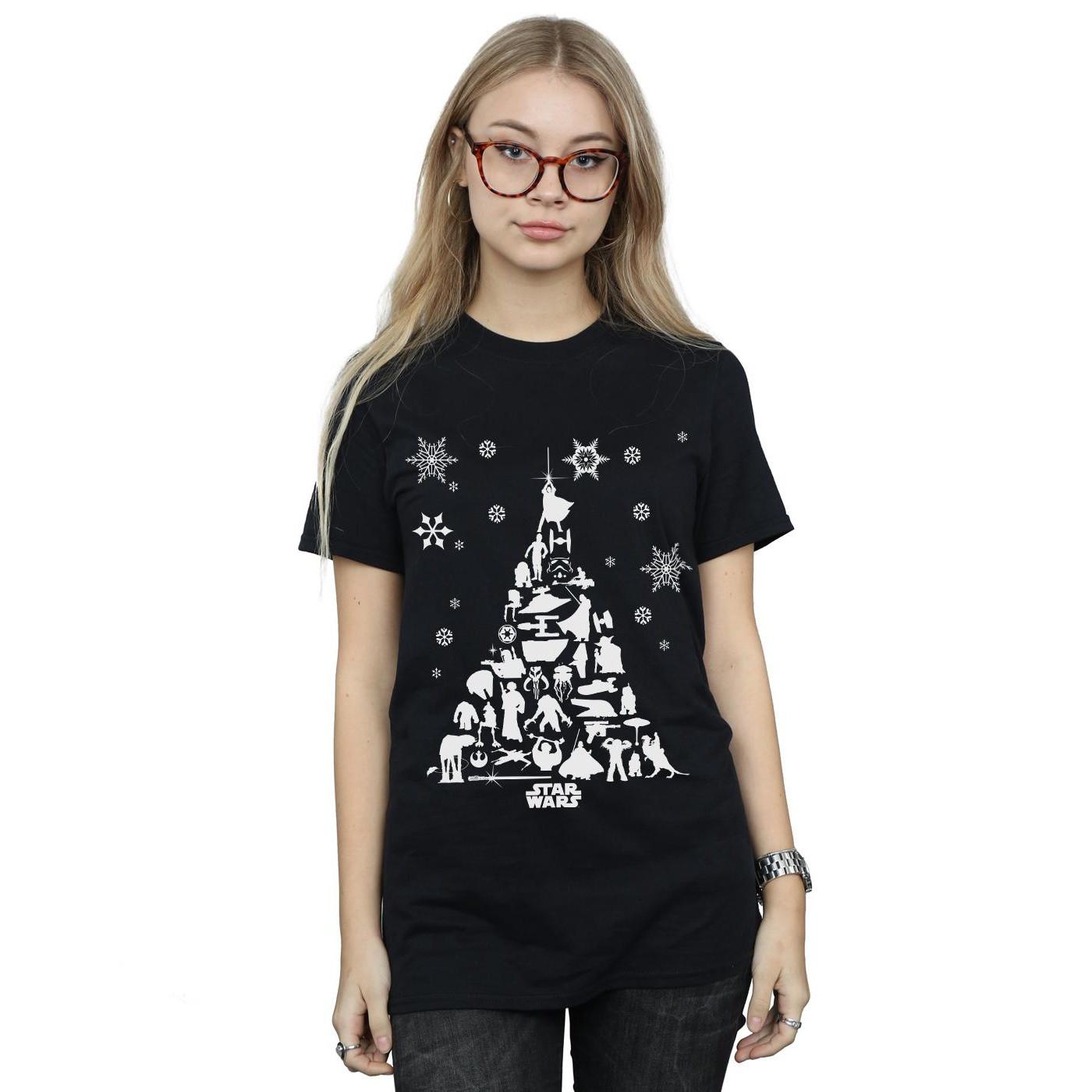STAR WARS Star Wars Weihnachtsbaum Print T-Shirt