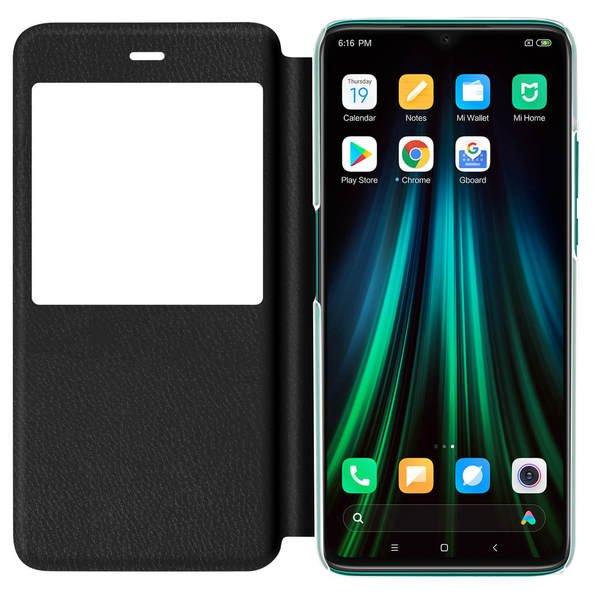 Avizar Flip View Cover Redmi Note 8 Pro Schwarz
