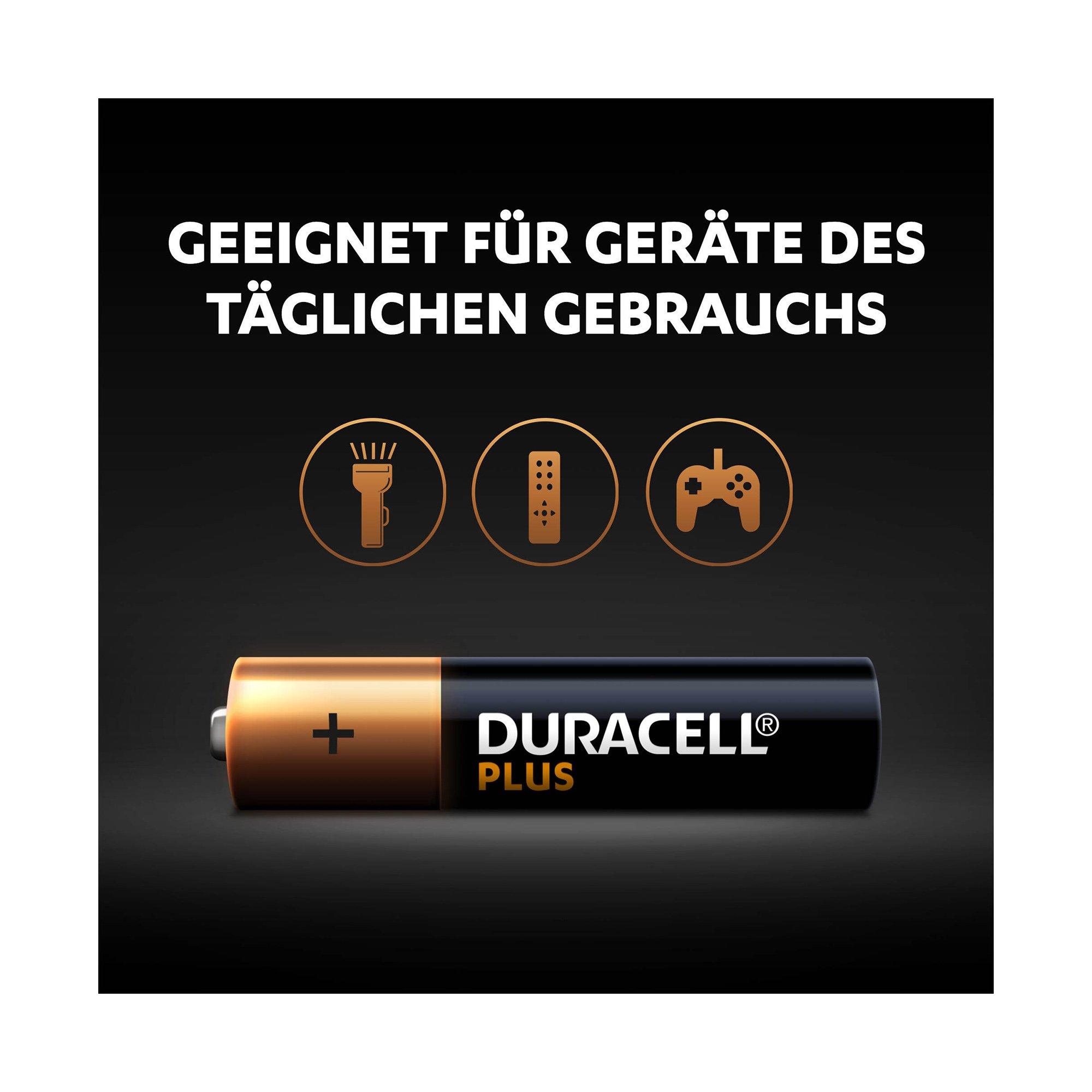 DURACELL PLUS Alkaline-Bat.,4Stk