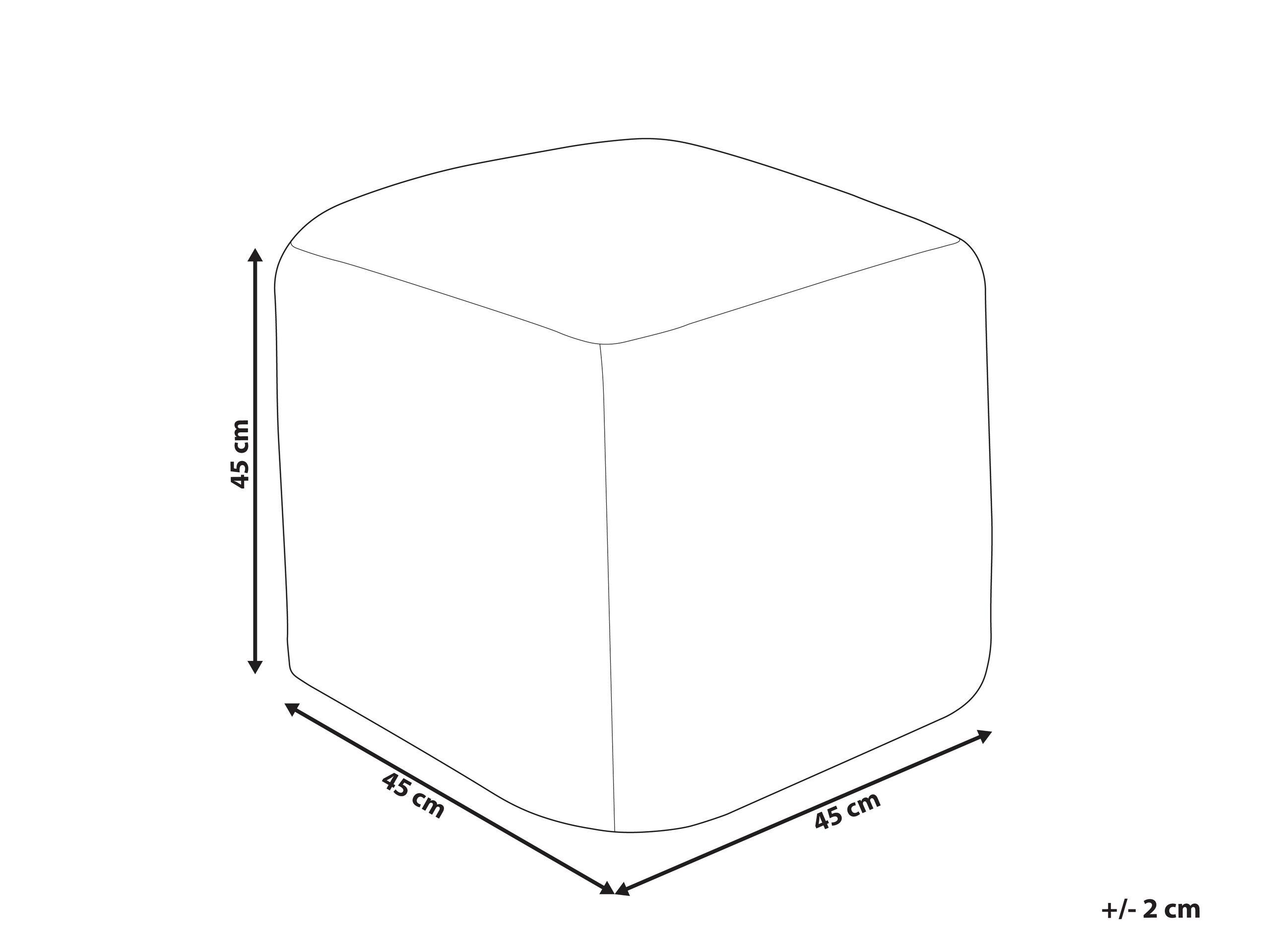Beliani Pouf aus Baumwolle Boho JOARA