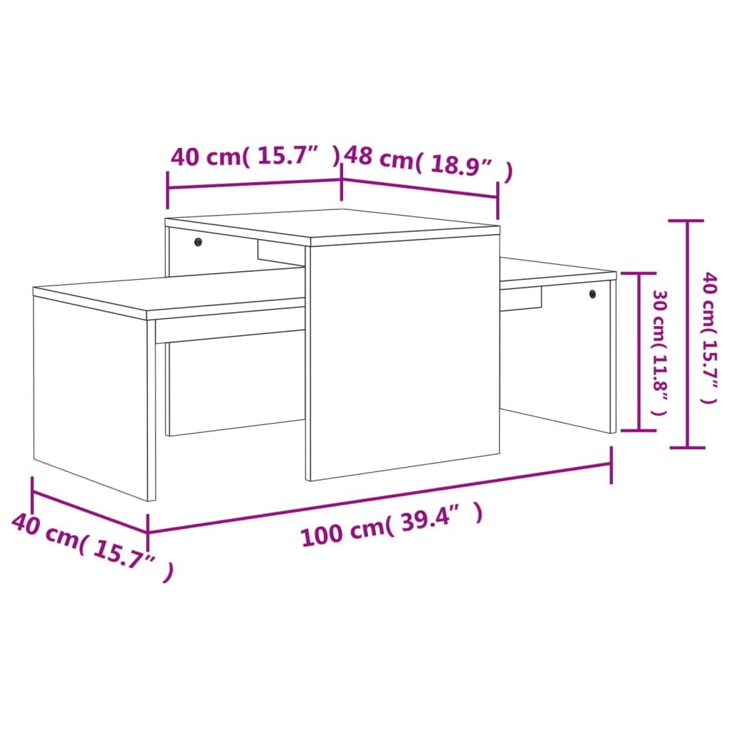 VidaXL Couchtisch holzwerkstoff