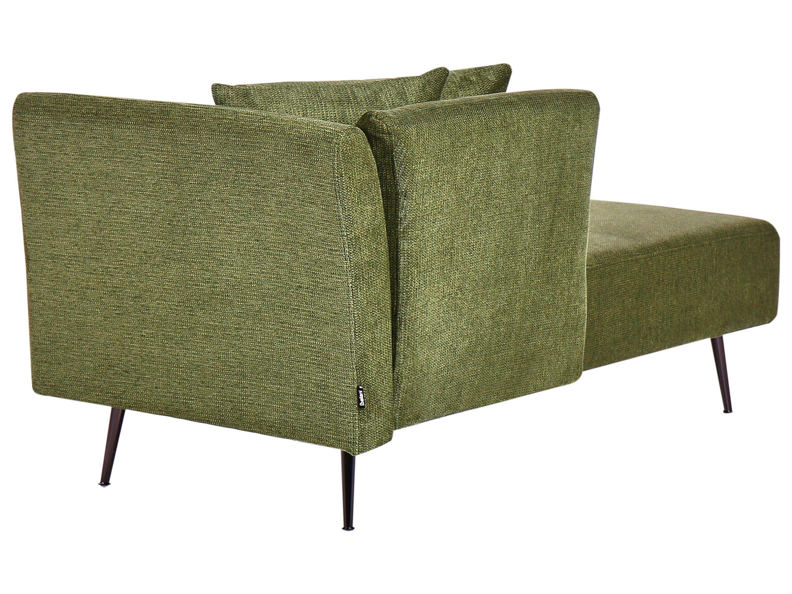 Beliani Rechtsseitige Chaiselounge aus Polyester Modern RIOM