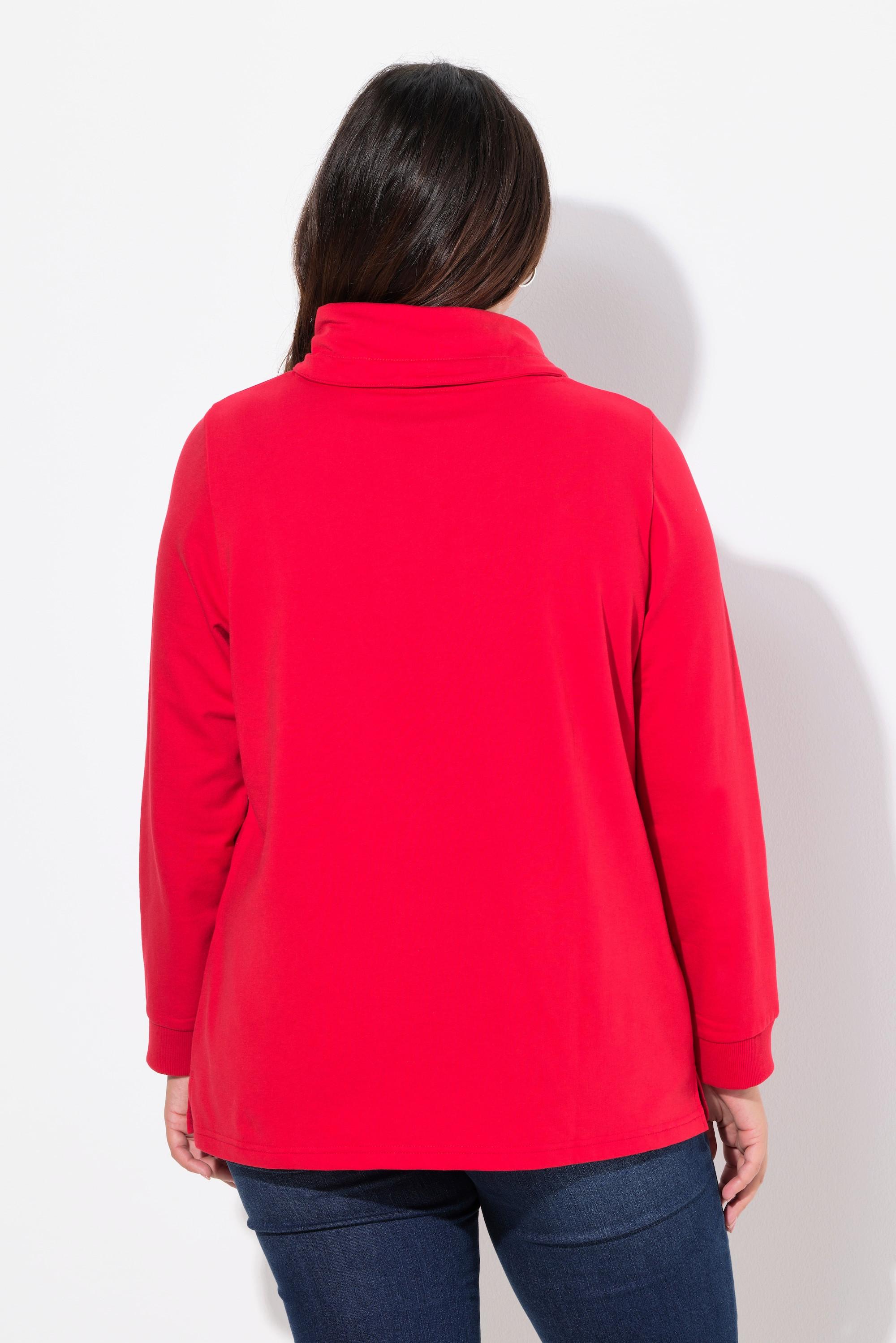 Ulla Popken Sweatshirt, Moin, Stehkragen, Langarm