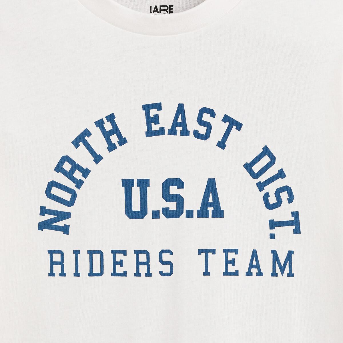La Redoute Collections Shirt mit langen Ärmeln und Messageprint