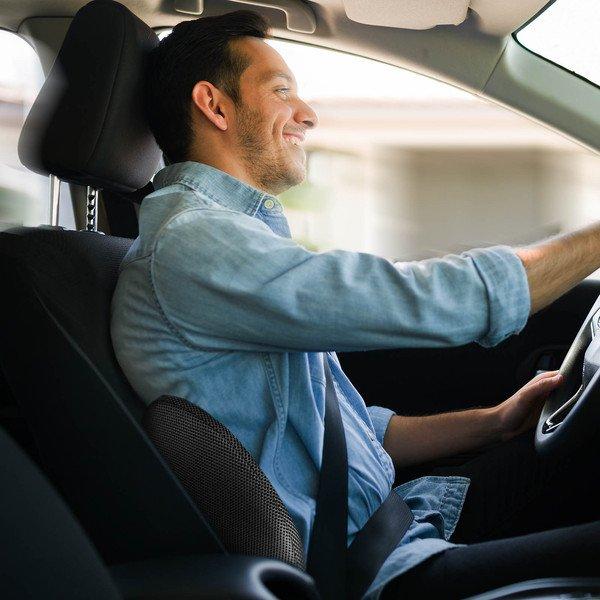 Avizar Memory-Schaum Autositzkissen Schwarz