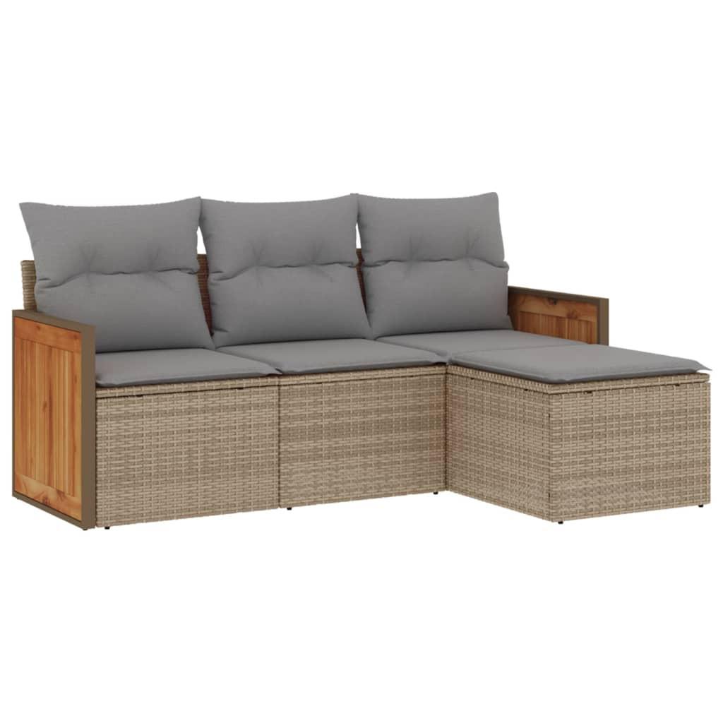 VidaXL Garten sofagarnitur poly-rattan