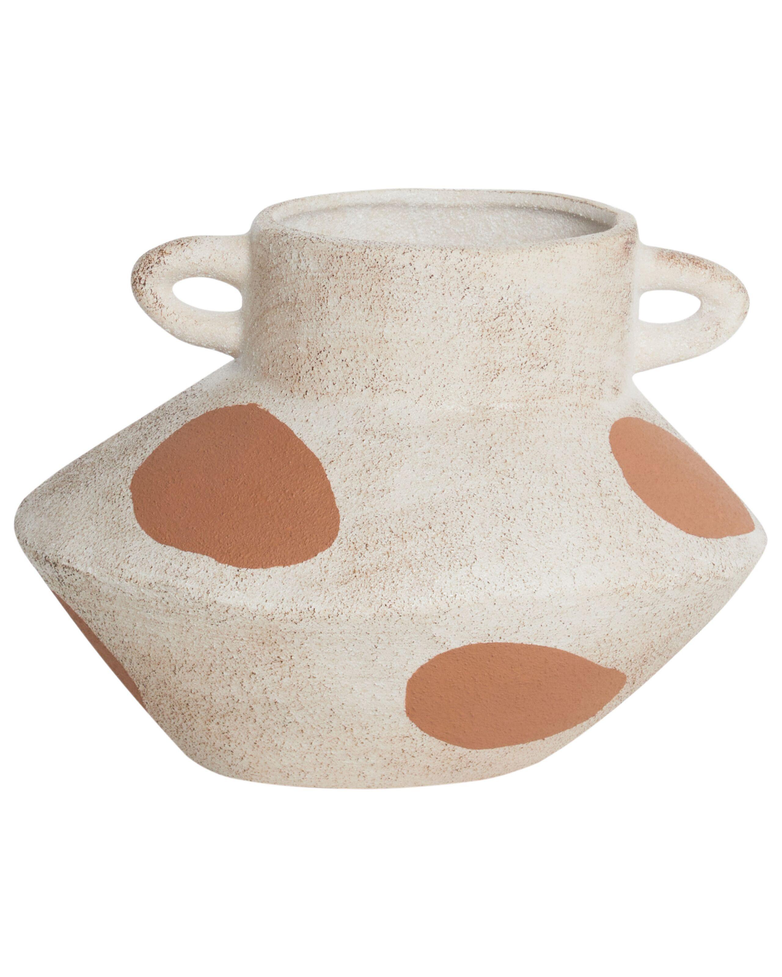 Beliani Blumenvase aus Steinzeug Modern ALOSIDAE