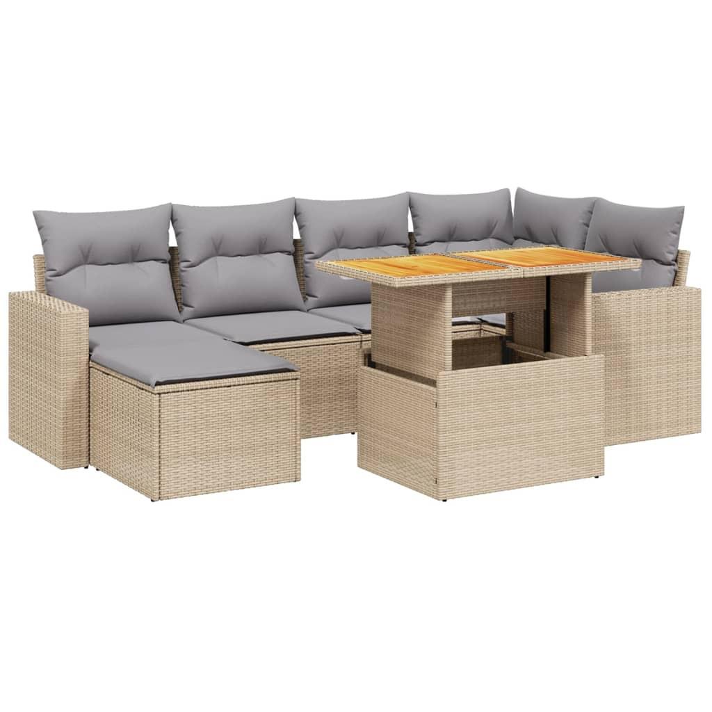 VidaXL Garten sofagarnitur poly-rattan