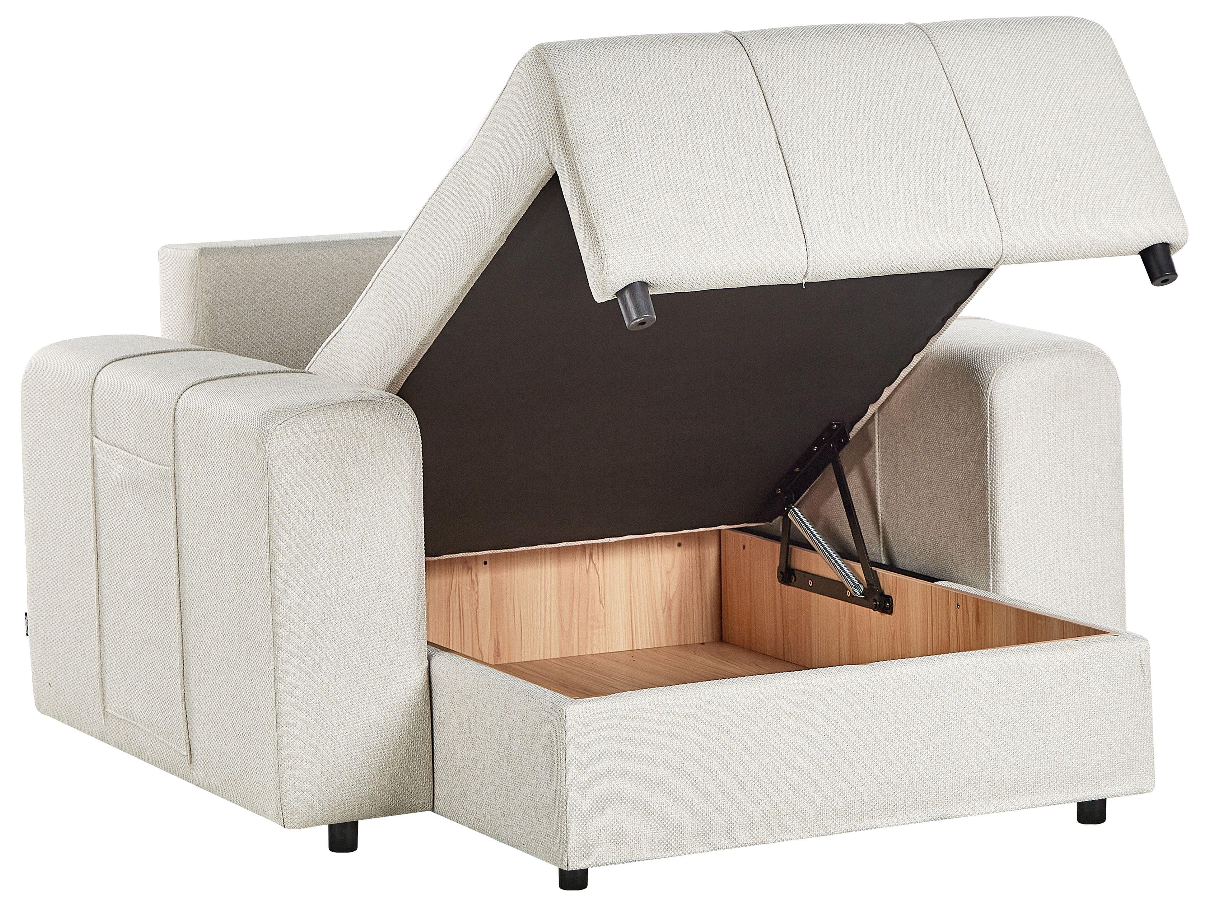 Beliani Chaiselongue aus Polyester Modern INNVIK
