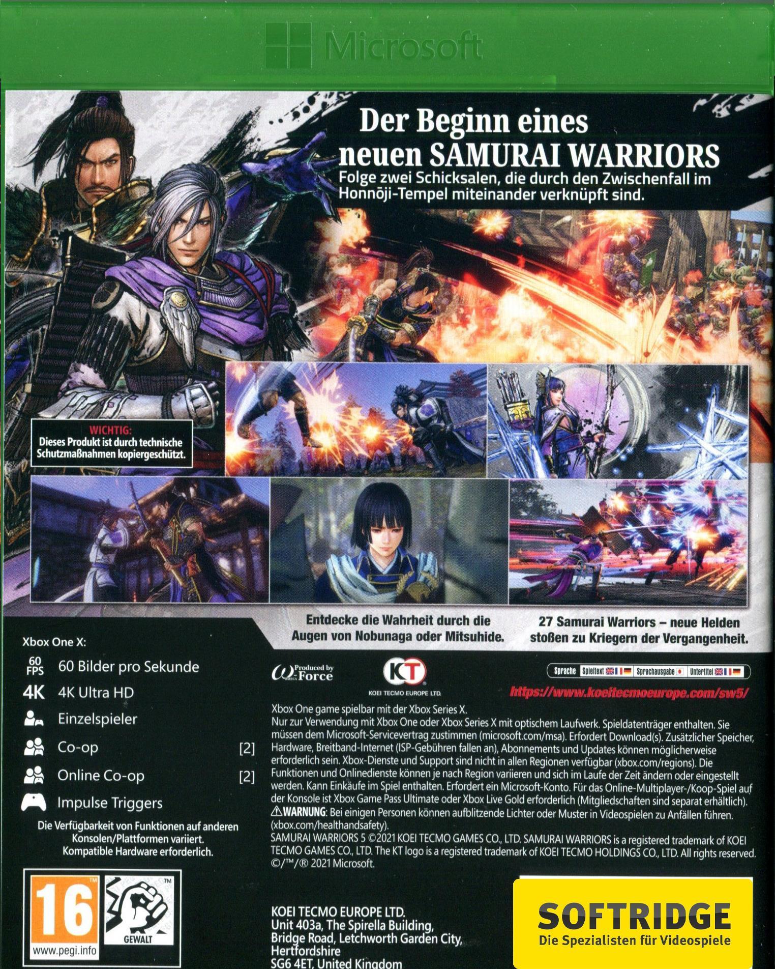 Koei Tecmo Samurai Warriors 5