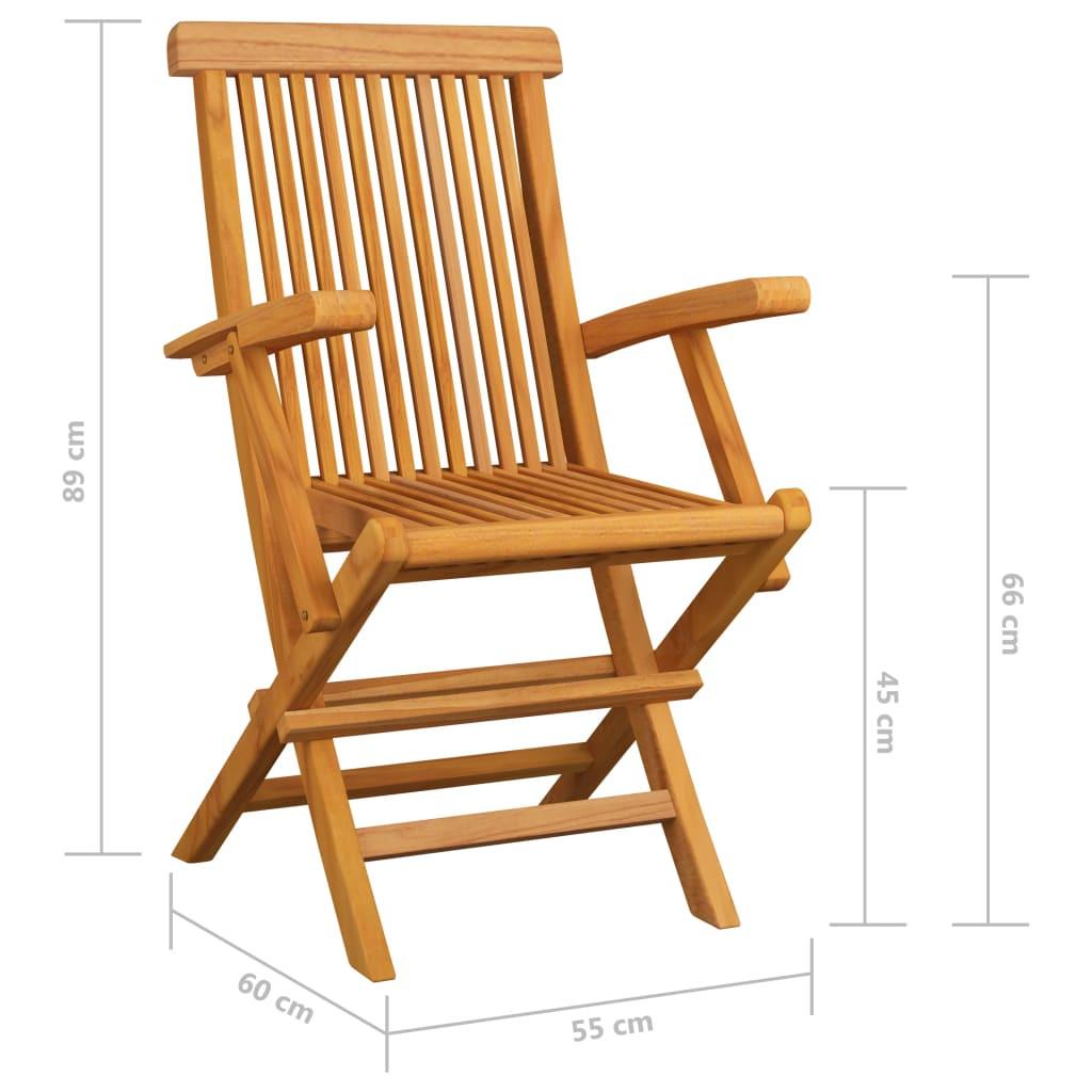 VidaXL Gartenstuhl teak