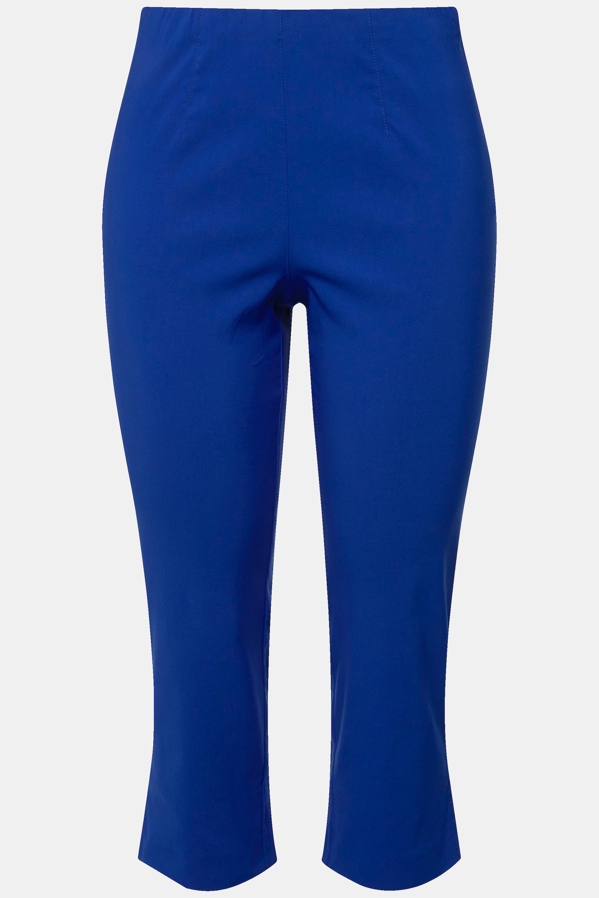 Ulla Popken Bengalinhose wadenlang mit Elastikbund
