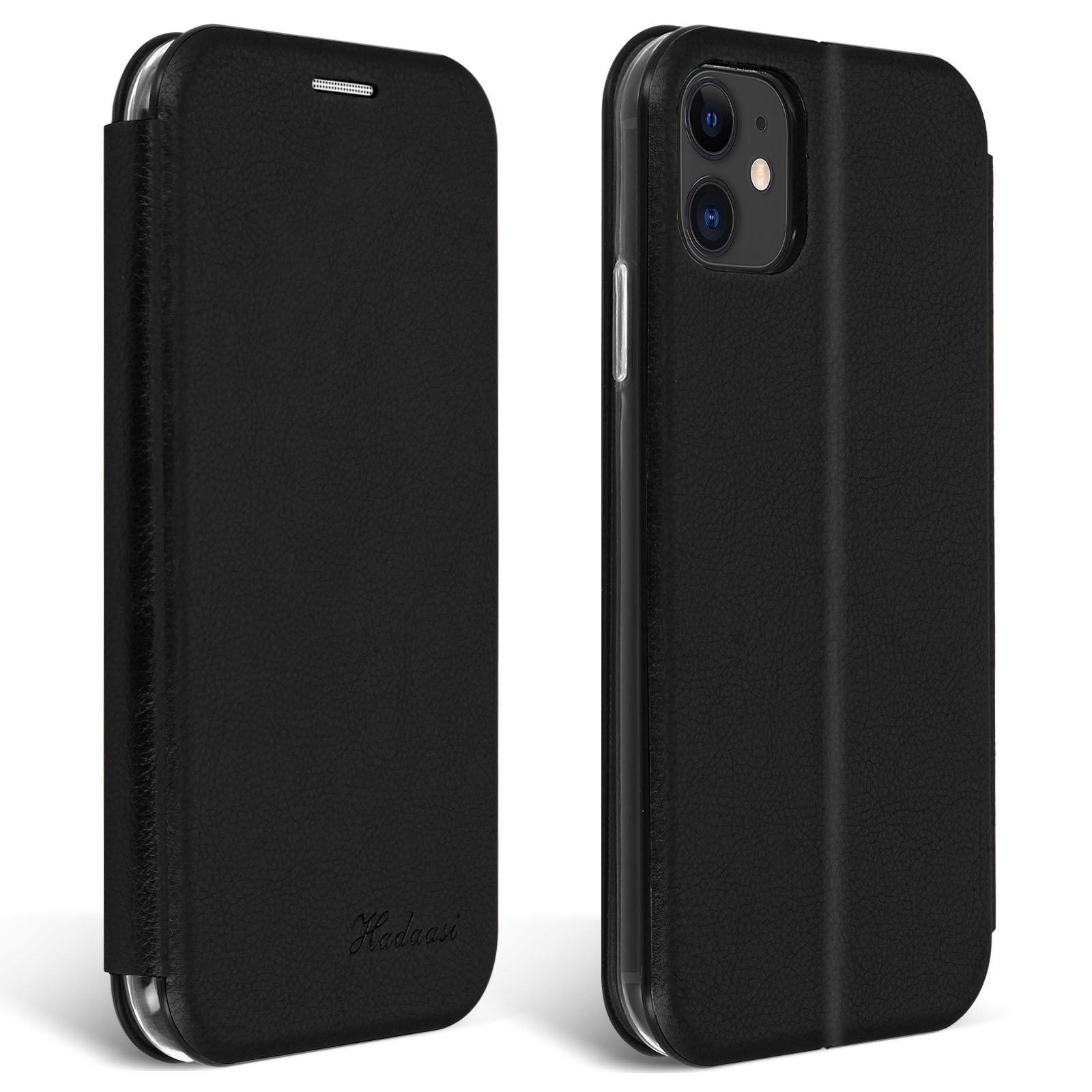 Avizar Kunstlederhülle iPhone 11 Schwarz
