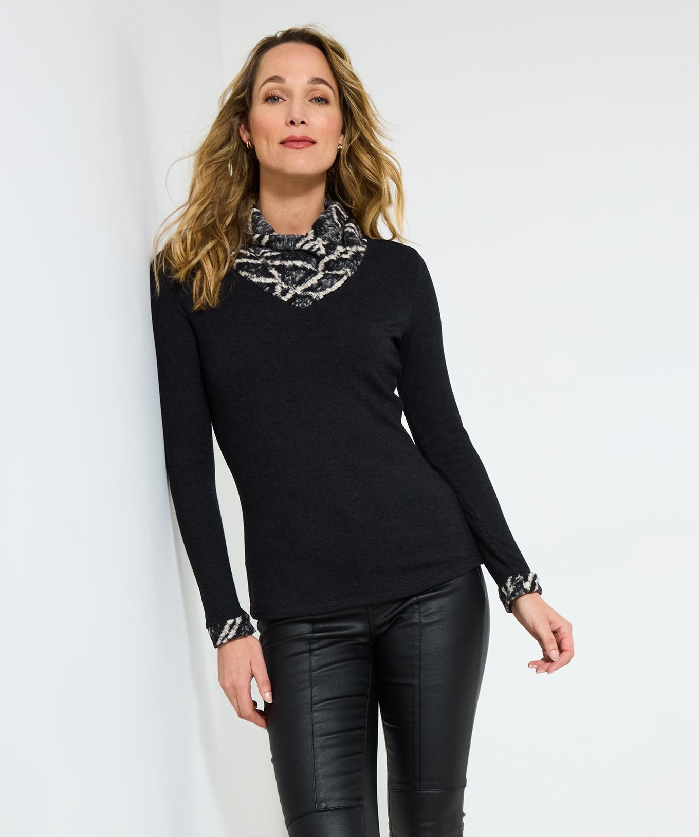 Joe Browns Weiches Jersey-Top mit Wasserfallausschnitt