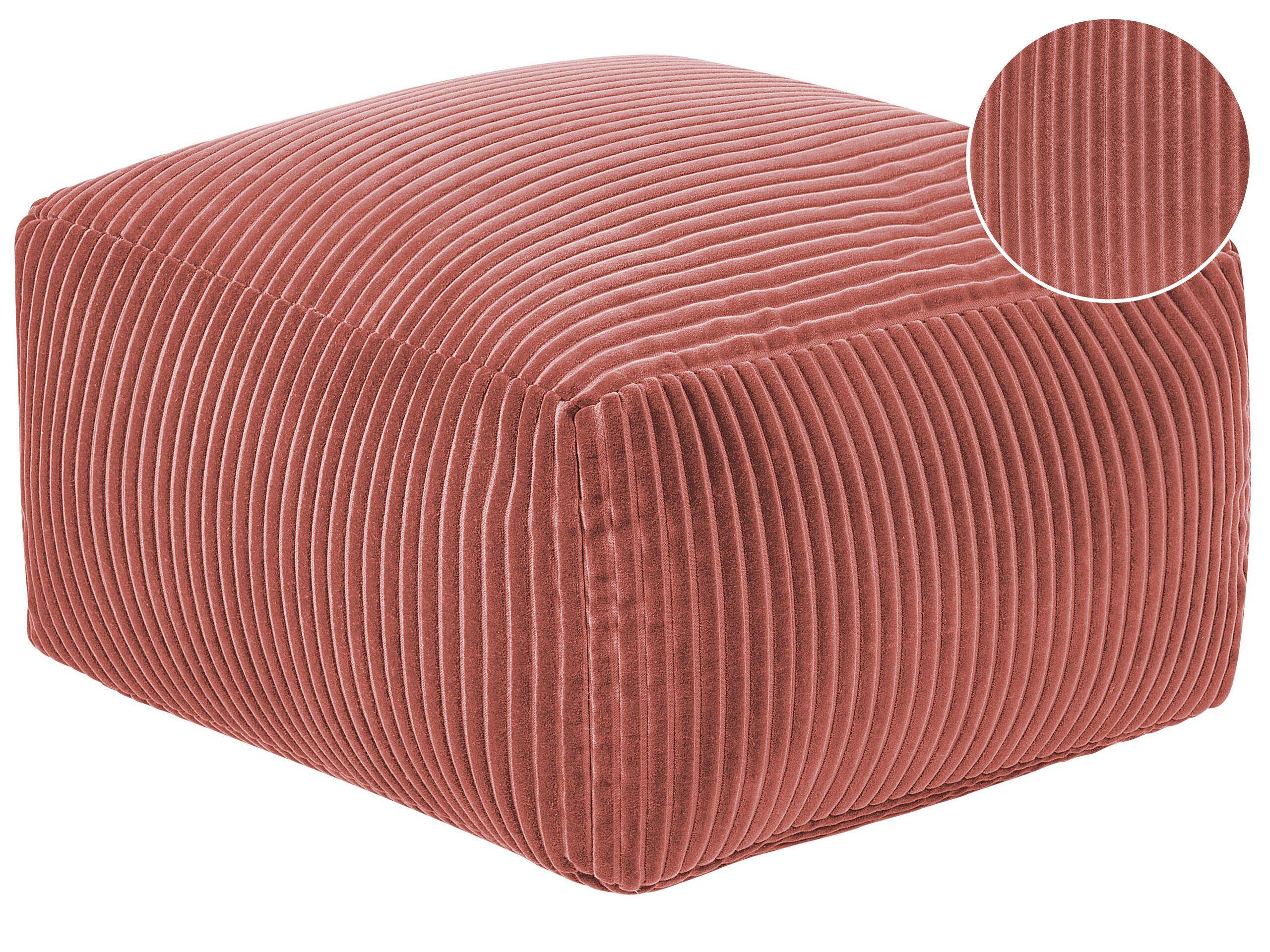 Beliani Pouf aus Cord Modern MUKKI