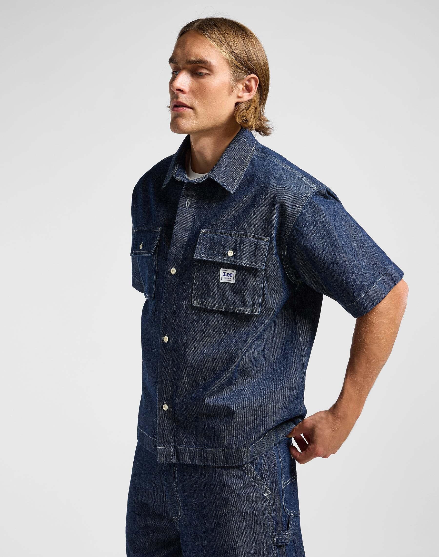 Lee Kurzarm Workwear Jeanshemd