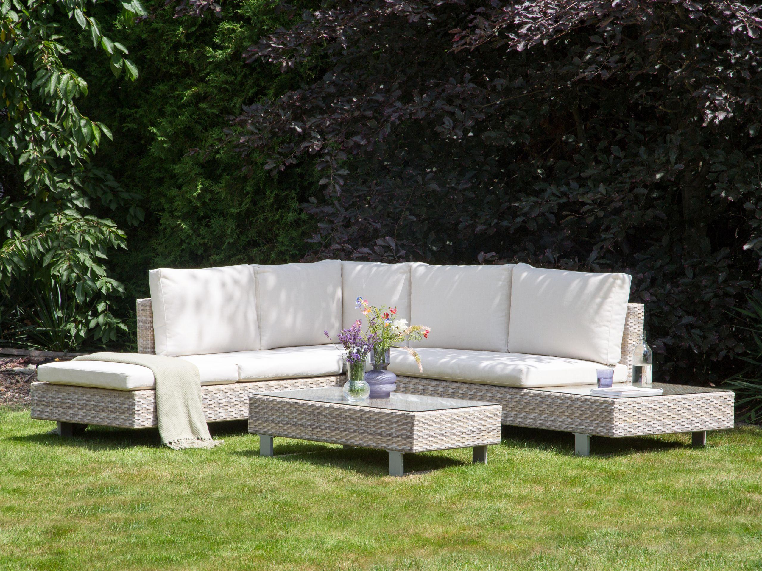 Beliani Outdoor Kissenbezug Set aus Polyester Klassisch LANCIANO