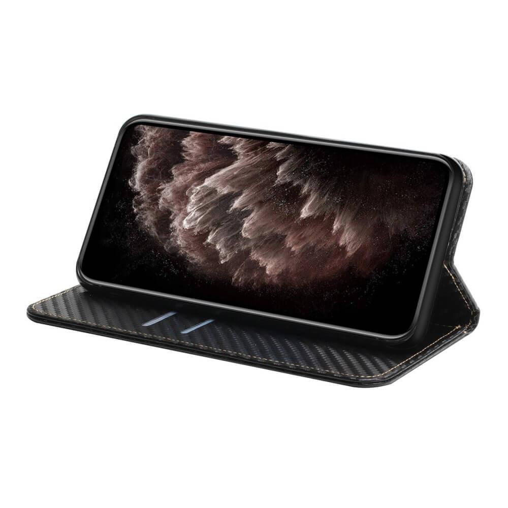 Cover-Discount Galaxy S24 - Carbon Look Flip Case