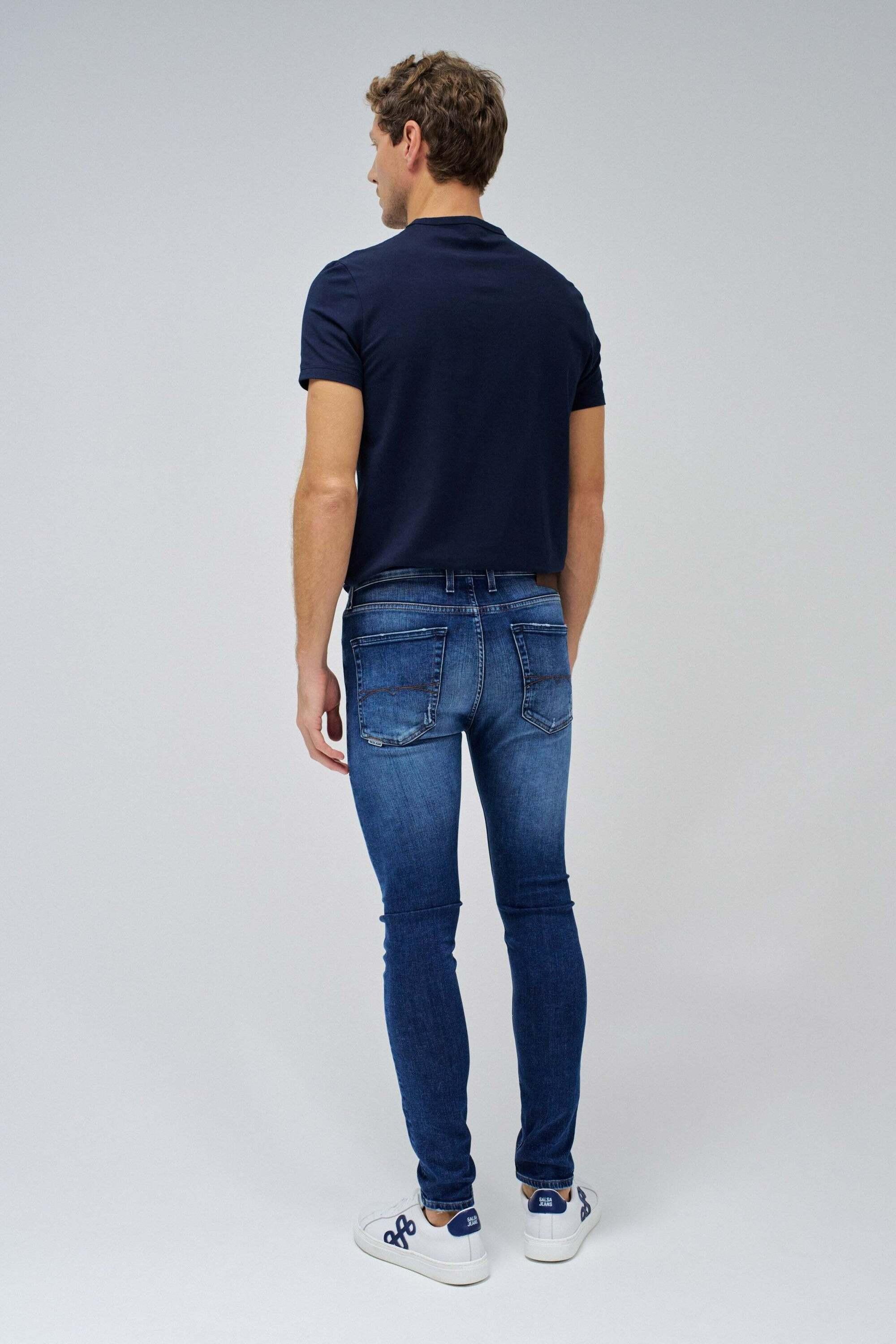Salsa Skinny Fit Destroyed Jeans