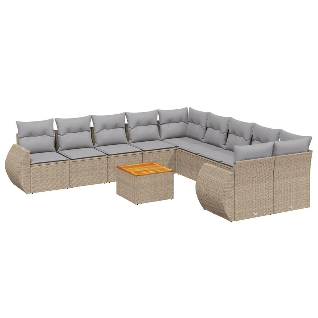 VidaXL Garten sofagarnitur poly-rattan