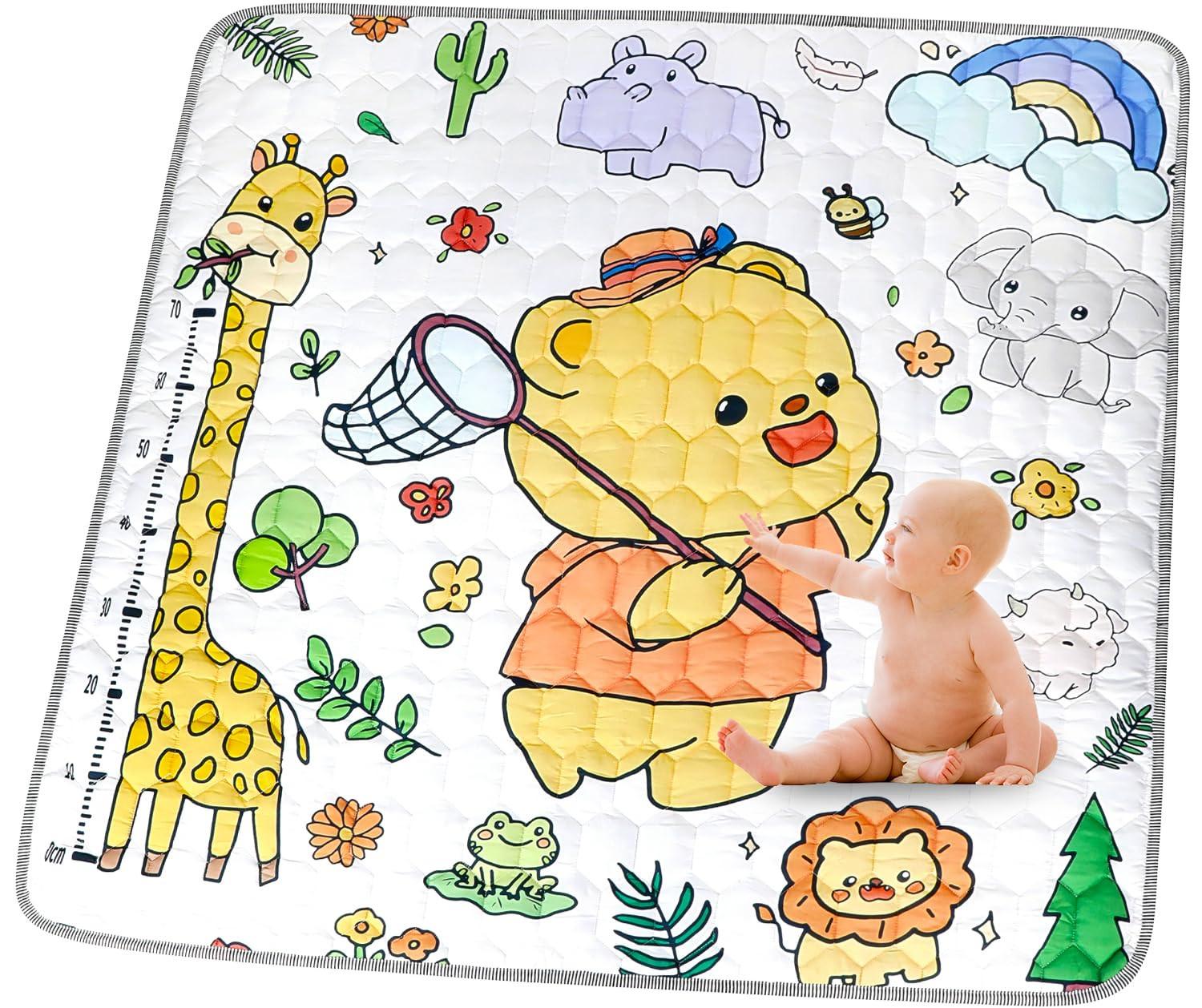 Activity-board Krabbelmatte für Baby Wasserdichte, verschmutzungsfreie Spielmatte Zusammenklappbar