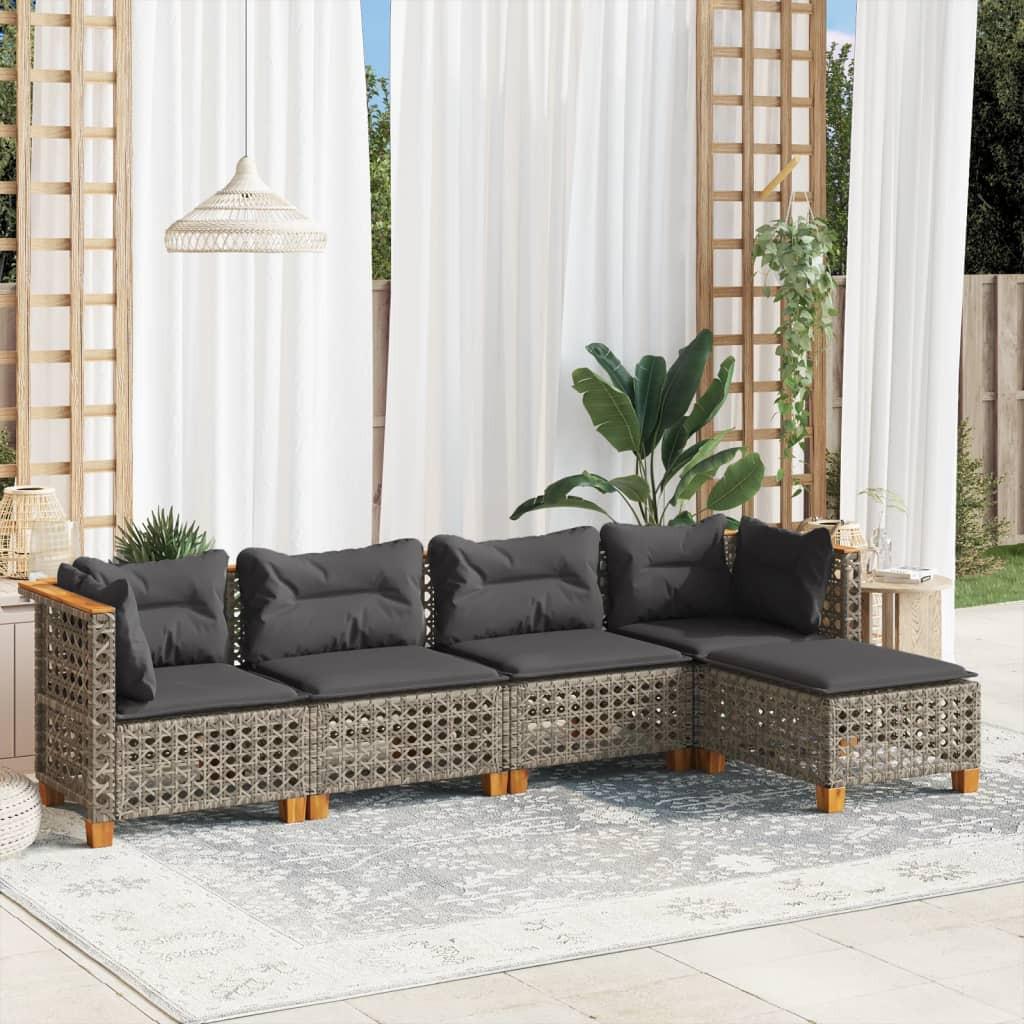 VidaXL Garten sofagarnitur poly-rattan