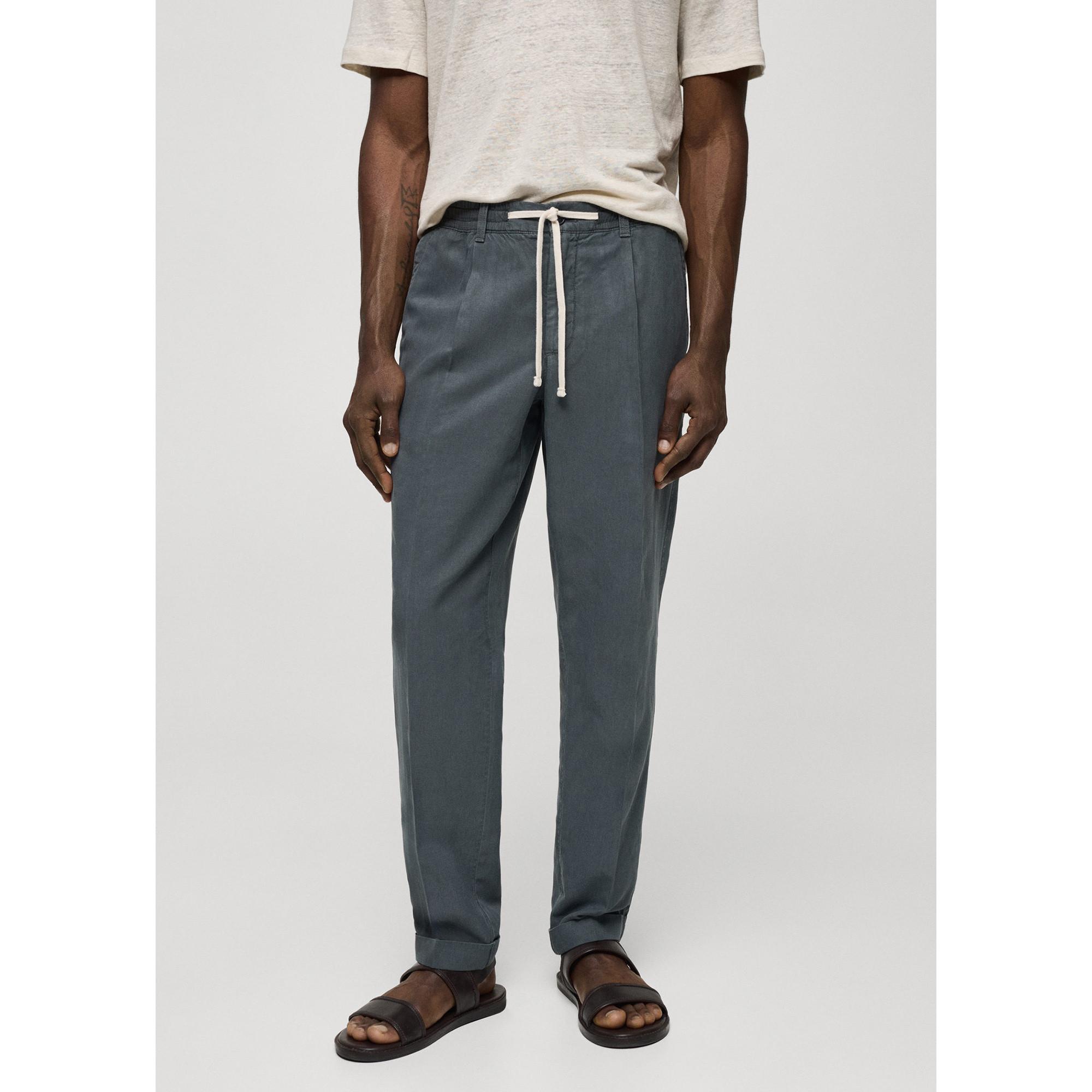 Mango Man Herren Relaxed Loose Fit Kordelzug Hose