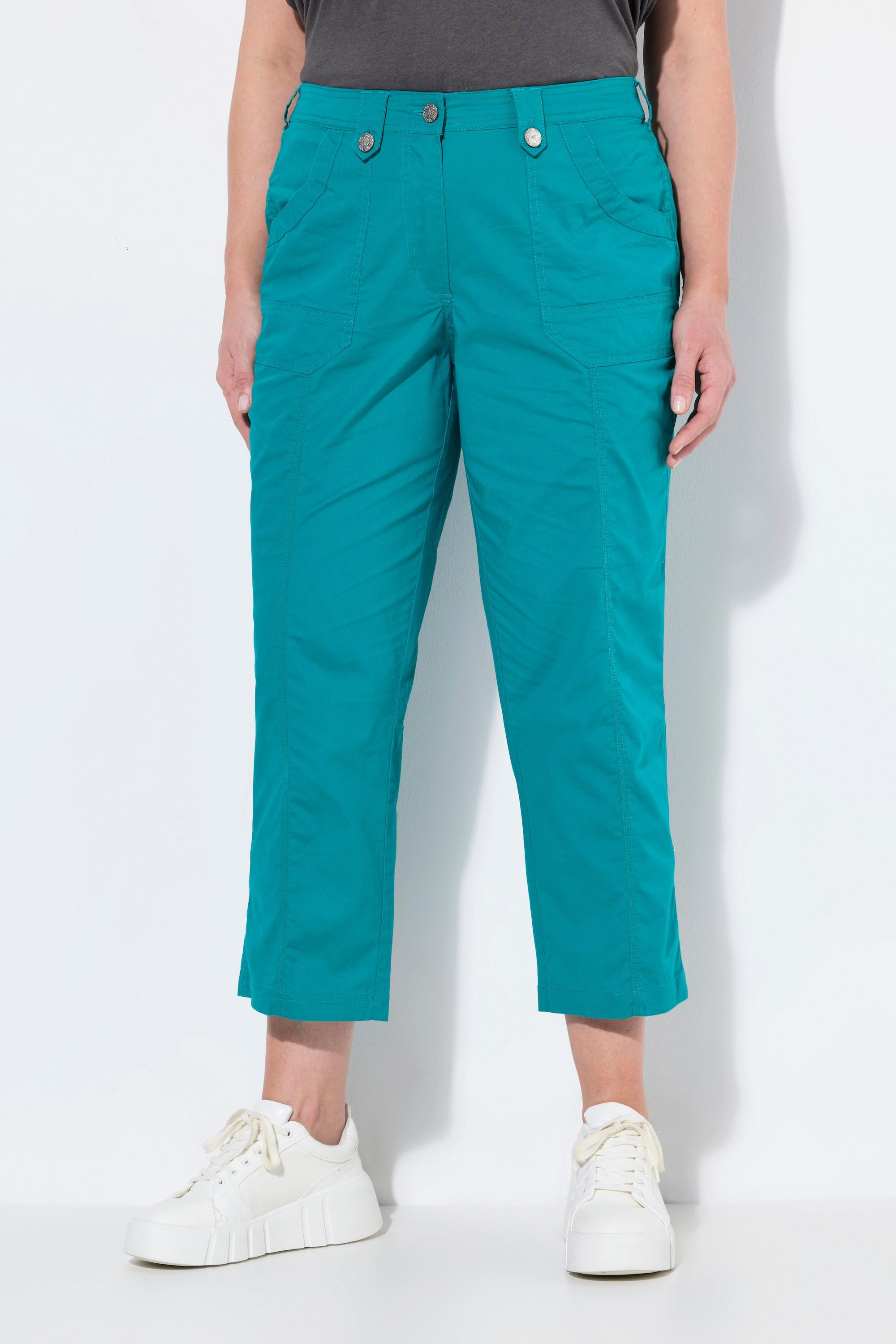 Ulla Popken 7/8-Cargohose, Krempelriegel, Komfortbund