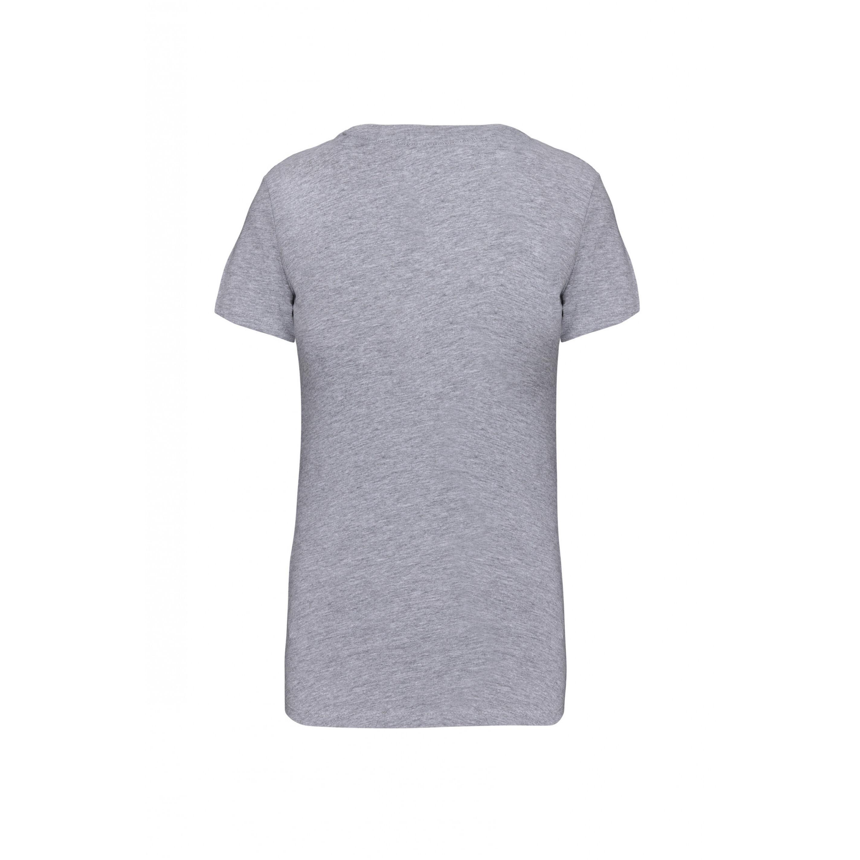 Kariban Schmal geschnittenes V-Ausschnitt T-Shirt