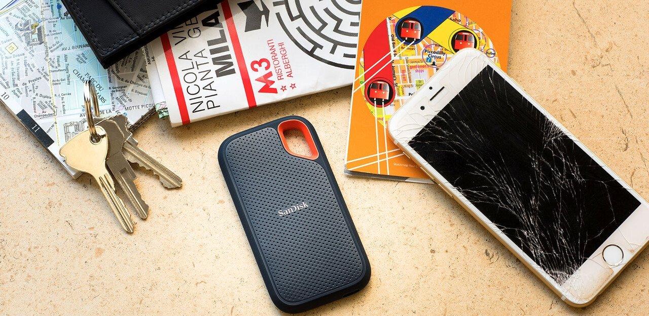 SanDisk SANDISK Portable SSD Extreme 2 TB 1050 MB/s Lesen 1000 MB/s Schreiben